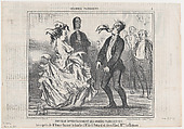 Nouveau Divertissement des Soirées Parisiennes, from Ces Bons Parisiens, published in Le Charivari, April 16, 1857, Honoré Daumier  French, Lithograph; second state of two (Delteil)
