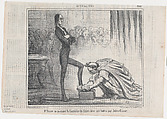 Mr. Hume se passant la fantaisie..., from Actualités, published in Le Charivari, April 17, 1857, Honoré Daumier  French, Lithograph; second state of two (Delteil)