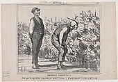 Émotions Champêtres, from "Actualités", Honoré Daumier  French, Lithograph on newsprint; second state of two (Delteil)
