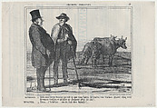 Le Parisien..., from Ces Bons Parisiens, published in Le Charivari, November 26, 1857, Honoré Daumier French, Lithograph on newsprint; second state of two (Delteil)