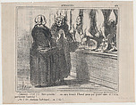 Comment,...c'est-t'y Dieu possible!..., from Actualités, published in Le Charivari, December 14, 1857, Honoré Daumier French, Lithograph on newsprint; second state of two (Delteil)