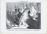 An Orchestra in a Fashionable Residence; plate 8 from the series, Les Comédiens de Société, published in 