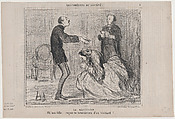 La Répétition, from "Les Comediens de Société", Honoré Daumier  French, Lithograph on newsprint; second state of two (Delteil)