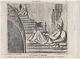 Les Parisiens à Cherbourg, from Actualités, published in Le Charivari, August 16-17, 1858, Honoré Daumier  French, Lithograph on newsprint; second state of two (Delteil)