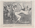 Le grand eunuque noir allant rendre compte au Sultan..., from Actualités, published in Le Charivari, September 18, 1858, Honoré Daumier  French, Lithograph on newsprint; third state of three (Delteil)