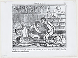 Baigneurs commençant à trouver qu'en septembre..., from Croquis d'Été, published in Le Charivari, September 3, 1858, Honoré Daumier  French, Lithograph; second state of two (Delteil)