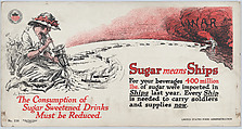 Sugar means ships, Ernest Fuhr American, Commercial color lithograph