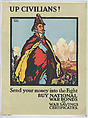 Up Civilians!, William J. Franks British, Commercial color lithograph