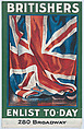 Britishers enlist to-day, Guy Lipscombe  British, Commercial color lithograph