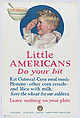 Little Americans do your bit, Cushman Parker American, Commercial color lithograph