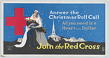 Answer the Christmas roll call, Alonzo Earl Foringer  American, Commercial color lithograph