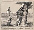 Eh! bien, monsieur Caboulot, vous ne venez pas?...., from Croquis de Chasse, published in Le Charivari, October 6, 1859, Honoré Daumier  French, Lithograph; second state of two (Delteil)