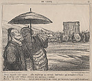 Tiens, regarde cette caisse...., elle renferme les envoyés Américains qui se rendent a Pékin!...., from En Chine, published in Le Charivari, October 4, 1859, Honoré Daumier  French, Lithograph on newsprint; second state of three (Delteil)