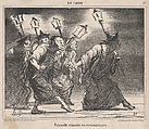 Patrouille chinoise en reçonnaissance, from En Chine, published in Le Charivari, November 7, 1859, Honoré Daumier  French, Lithograph on newsprint; second state of three (Hazard & Delteil)