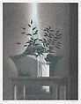 Curtain and Clear Vase, Robert Kipniss  American, Lithograph
