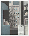 The Blue Stove, Robert Kipniss  American, Color lithograph