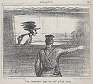 S'en retournant plus vite..., from "Actualités", Honoré Daumier French, Lithograph on newsprint; second state of two (Delteil; Hazard & Delteil)