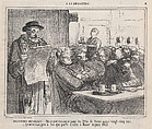 Latest news, from 'In the pub,' published in Le Charivari, December 30, 1863, Honoré Daumier French, Lithograph on newsprint; third state of three (Delteil)