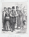 A Sunday in the botanical gardens, published in Souvenirs d'Artistes, Honoré Daumier  French, Lithograph; second state of two (Delteil)