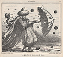 Sudden showers in March, in Morocco, from "News of the Day", Honoré Daumier  French, Lithograph on newsprint; second state of two