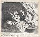 Palmistry, New Parisian Pastime, from 'News of the Day,' published in Le Charivari, February 1, 1860, Honoré Daumier French, Lithograph on newsprint; second state of three (Delteil)