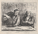 Absinthe: The first glass, the sixth glass, from 'The Chinese of Paris," published in Le Charivari, December 22, 1863, Honoré Daumier  French, Lithograph on newsprint; second state of two (Delteil)