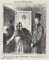 Sir, so far there are only five people here..., from 'Theater sketches,' published in Le Charivari, April 3, 1864, Honoré Daumier  French, Lithograph on newsprint; second state of two (Delteil)