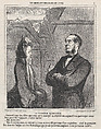 The terrible director, from 'The difficult moments in life,' published in Le Charivari, April 2, 1864, Honoré Daumier French, Lithograph on newsprint; second state of two (Delteil)