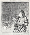 The results of bad dramatic timing, from 'Theater sketches,' published in Le Charivari, 1864, Honoré Daumier French, Lithograph on newsprint; second state of two (Delteil)