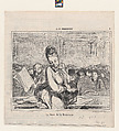 La Muse de la Brasserie, from "A la Brasserie", Honoré Daumier French, Lithograph; second state of two (Delteil)