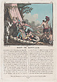 Mort de Montcalm [The Death of Montcalm at Quebec, September 14, 1759], Jean-Baptiste Morret  French, Aquatint, hand colored