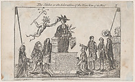 The Statue, or the Adoration of the Wise Men of the West, Anonymous, British, 18th century British, Etching
