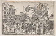 The Repeal, or the Funeral of Miss Ame Stamp, Anonymous, British, 18th century  British, Etching