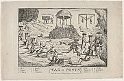War of Posts, Thomas Colley British, Engraving