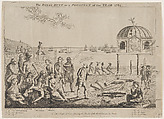 The Royal Hunt, or a Prospect of the Year 1782: The Temple of Fame, formerly the Wonder of the World, but now in Ruins, George Townshend, 4th Viscount and 1st Marquess Townshend ? British, Etching and engraving