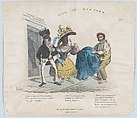 Life in New York. Blakey, I say, can't you by the powers of your Stame Engine...?, Harrison Isaacs British, Hand-colored lithograph