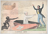 A Galvanized Corpse, Henry R. Robinson American, Lithograph, hand-colored