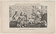 Amusement for John Bull & His Cousin Paddy, or, the Gambols of the American Buffalo, in St. James's Street, John Fielding British, Engraving