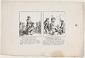 Le Général Burgoyne à Saratoga, le 17 Octobre, 1777; and Le Général Cornwallis à Yorck, le 19 Octobre, 1781, Anonymous, French, 18th century  French, Etching
