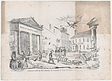 Caricature of a Bank of Maryland Crisis, Crayon  American, Lithograph