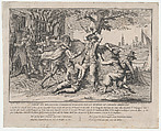 Va de Bon Coeur; Dédié aux Milords de l'Amirauté Anglaise par un Membre de Congrès Américain, Richard Purcell Irish, Etching