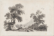Landscape, Jean-Baptiste-Claude Chatelain  British, French, Etching
