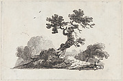 Landscape, Jean-Baptiste-Claude Chatelain  British, French, Etching