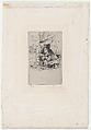 Design for Trade Card (Printseller), Auguste Brouet French, Etching