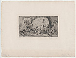 The Little Circus, Auguste Brouet French, Etching and drypoint