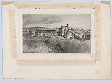 Quattro Coronati, Rome, from "The Portfolio", Alfred-Louis Brunet-Debaines French, Etching and aquatint
