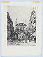 Temple Bar, from "Etchings of London" or "The Portfolio", Alfred-Louis Brunet-Debaines  French, Etching