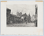 Corpus Christi College and the Tower of St. Benet's, Cambridge, from "The Portfolio"
, Alfred-Louis Brunet-Debaines French, Etching