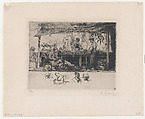 The Traveling Ironmongery, Auguste Brouet French, Etching