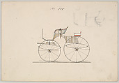 Dog Cart Phaeton  #138, Brewster & Co.  American, Watercolor, graphite  and ink